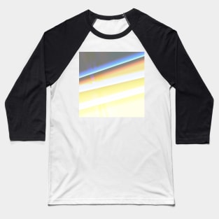 BLUE YELLOW WHITE TEXTURE ART Baseball T-Shirt